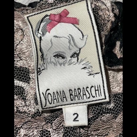 Yoana Baraschi Sheer W/full slip Lace & Ribbon Dress - Picture 9 of 9